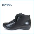 画像1: invina　インビナ　iv3303bl　ブラック　【新鮮・ラウンドソールで・・楽らく 歩き放題・・invina・・可愛い ひもひもアンクル】 (1)