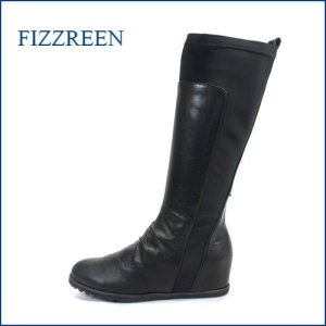 画像1: fizz reen フィズリーン fr1454bl ブラック　【安心の履き心地。。優しく足にフィットする。ｆｉｚｚｒｅｅｎ のび〜るシークレット・ストレッチブーツ】