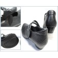 画像8: ビジェバノ パンプス  vigevano  vg7004bl　ブラック　【イタリアモダンな手作りシューズ・ビジェバノ 靴  おしゃれな型押しレザーのベルトパンプス】