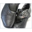 画像7: ビジェバノ パンプス  vigevano  vg7004bl　ブラック　【イタリアモダンな手作りシューズ・ビジェバノ 靴  おしゃれな型押しレザーのベルトパンプス】