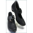 画像3: ビジェバノ パンプス  vigevano  vg7004bl　ブラック　【イタリアモダンな手作りシューズ・ビジェバノ 靴  おしゃれな型押しレザーのベルトパンプス】