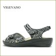 画像1: VIGEVANO ビジェバノ　vg1752bl　ブラック　【３つのアーチをサポート 快適優秀なインソール vigevano 手作りコンフォートサンダル】 (1)