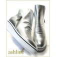 画像4: ASHLINE　アシュライン　as15882sl　シルバー　【オ―ルシーズン大活躍！可愛いシンプルデザイン。ashline・スニーカーハイカットスタイル】