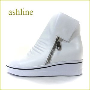 画像1: ashline　アシュライン　as15882wt　ホワイト　【オ―ルシーズン大活躍！！注目度アップの可愛いシンプルデザイン。ashline・スニーカーハイカットスタイル】