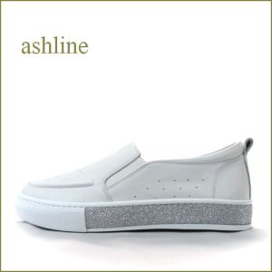 画像1: ASHLINE　アシュライン　as2283wt　ホワイト　【包み込む感じが快適！おしゃれなストーンのソール　ashline・柔らかいレザーのスリッポン】