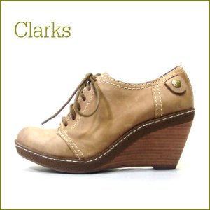 画像1: Clarks クラークス　cl908br　ブラウン　【極上のオイルヌメ革・ ＣＬＡＲＫＳ 安心のふわふわクッション　ウェッジソールのレースタイプ】