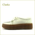 画像1: Clarks クラークス　Torhill Bee cl852wt ホワイト　【人気の厚底スタイル！　快適な衝撃吸収インソール　CLARKS　ワラビー】 (1)