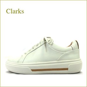 画像1: Clarks クラークス　Hollyhock Walk cl890wt ホワイト　【足を包み込む感じが優しい！快適な衝撃吸収インソール　CLARKS　スニーカー】