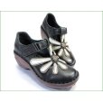 画像9: エスタシオン靴 estacion et072bla　ブラック　【ワクワク元気。。エスタシオン靴・・・・カラフル・・可愛い！花花 ヒールアップ】