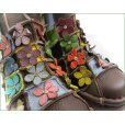 画像7: エスタシオン靴 estacion  et1452br　ブラウンマルチ　【フワッと感じるオザブ・クッション！ エスタシオン・・お花畑のかわいいアンクル】