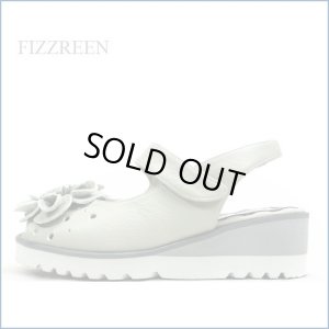 画像1: FIZZREEN フィズリーン fr1488gy 　ライトグレイ　【足裏ウェーブクッションが心地良い！fizzreen　可愛いお花のサンダル】