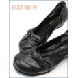 画像4: FIZZ REEN フィズリーン fr10bl ブラック　【今スグなじむ 柔らかレザーと・・かわいい丸さの・・fizzreen リボン・パンプス】