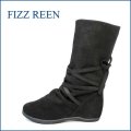 FIZZ REEN フィズリーン fr3010bl ブラック　【すぽっと履けて・・楽らく ＦＩＴ・・　可愛い丸さの・・ fizzreen リボン・ショート】