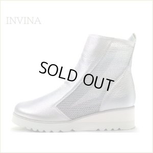 画像1: INVINA　インビナ iv1448sl 　シルバー 【かわいいキラキラ素材　お洒落でセンス度アップする　INVINA　シンプル ショートブーツ】