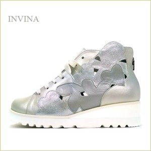 画像1: INVINA　インビナ  iv1694sl 　シルバー【サラッと気持ちいい裏素材　リラックス効果のインソール　INVINA　ハート模様のショートブーツ】