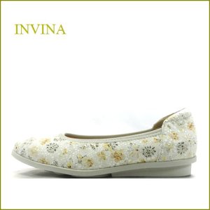 画像1: INVINA　インビナ iv231bg 　ベージュフラワー　【優しい気持ちになれる可愛い 小花模様・　INVINA　スウィートなカッターシューズ】