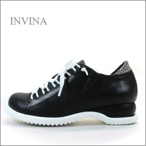 画像1: INVINA インビナ iv2217bl 　ブラック　【リラックス効果インソール・・新感覚のアウトソール。INVINA　可愛いレースアップマニッシュ】