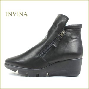 画像1: INVINA インビナ iv4451bl 　ブラック　【きれいなフォルムで履こう！INVINA　オシャレな厚底モールドソールのショートブーツ】