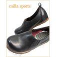 画像4: MILLA SPORTS　 ミラスポーツ　mi02bl　ブラック　【可愛いまん丸トゥ・楽らくウィズ 巾広４Ｅ  MILLA SPORTS　インヒール パンプス】