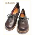 画像4: MILLA SPORTS　 ミラスポーツ　mi05dn　ダークブラウン　【可愛いフラワーカット・程よい高さのシークレットソール  MILLA SPORTS　幅広スリッポン】