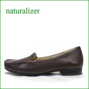 画像1: naturalizer  ナチュラライザー　na511dn  ダークブラウン　【足裏に優しいクッション・よく馴染む柔らかレザー・naturalizer靴 シンプルスリッポン】