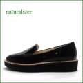 naturalizer ナチュラライザー　na576bl ブラック　【よく馴染むヤギ革ソフトエナメル！ふわふわクッション。。naturalizer靴 シンプル*スリッポン】