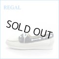 REGAL リーガル re33iv　アイボリー 【とにかく軽いシューズ・すっきり可愛い白と紺　REGAL　デッキシューズ】