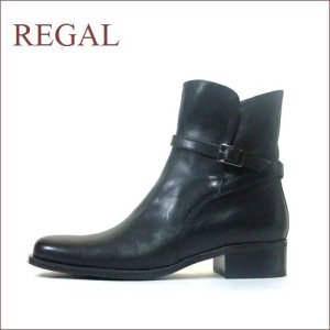 画像1: REGAL リーガル　re6291bl　ブラック 【柔らかい高級レザー　REGAL クラッシックなショートブーツ】