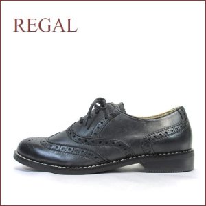 画像1: Regal リーガル re66bl　ブラック 【履くほどに ヨク馴染む・こだわり仕立て・・regal ウィングチップ・マニッシュ】