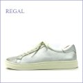 REGAL リーガル　re83sl  シルバー　【バランスの良い上品スタイル。きめ細やかヤギ革ゴート・・REGAL シンプル・スニーカー】