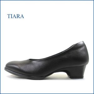 画像1: TIARA　ティアラ　nv2412bl ブラック 【馴染む一枚革仕立て・・足に優しいしっとりレザー。。tiara プレンパンプス】