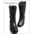 画像4: vita nova  ビタノバ   vt3838bl ブラック　【シックリ足にフィットするブーツ・・vitanova・・かわいい丸まる・・ワンクラス上の履き心地】