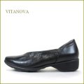vitanova  ビタノバ  vt8360bl  ブラック　【小足にみせる 深めのＶカット・・バツグンの軽さとクッション。vitanova シンプル パンプス】