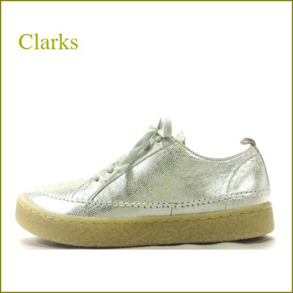 画像1: Clarks クラークス　cl754Gsl シルバー　【Contour Cushionのフットベッドで 一日中快適な履き心地　CLARKS ベーシック・スニーカー】 (1)