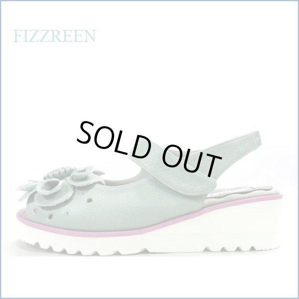 画像1: FIZZREEN フィズリーン fr1488mt 　ミント　【足裏ウェーブクッションが心地良い！fizzreen　可愛いお花のサンダル】 (1)