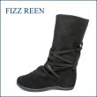 画像1: FIZZ REEN フィズリーン fr3010bl ブラック　【すぽっと履けて・・楽らく ＦＩＴ・・　可愛い丸さの・・ fizzreen リボン・ショート】 (1)
