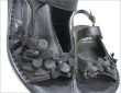 画像7: put's プッツ サンダル pt8871bl  ブラック　【可愛い小花が咲いている・・put's靴 足のことを考えた 衝撃吸収 サンダル】 (7)