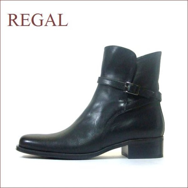 画像1: REGAL リーガル　re6291bl　ブラック 【柔らかい高級レザー　REGAL クラッシックなショートブーツ】 (1)